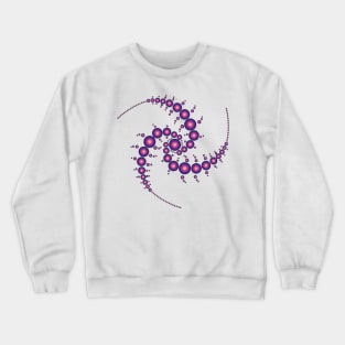 Triple Spiral Crop Circle Crewneck Sweatshirt